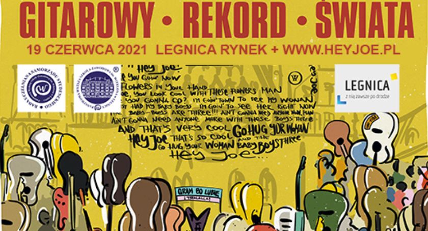 Już w sobotę spróbujemy pobić gitarowy rekord świata grając Hey Joe. Gitary wybrzmią także w Legnicy  