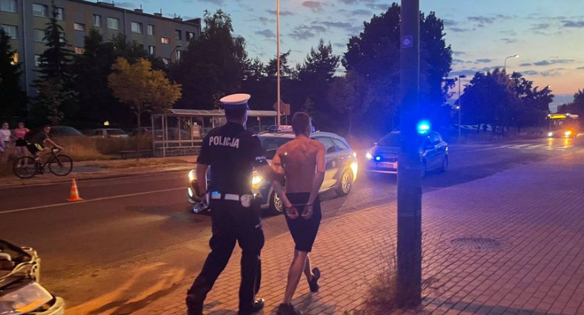 Legnica. Nielegalny nocny wyścig ulicami miasta i rozbite samochody [FOTO/FILM]