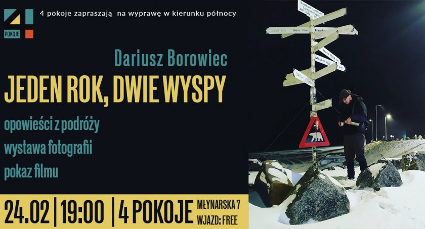 Spotkanie z podróżnikiem w 4pokojach. Darek Borowiec opowie o wyprawie na Wyspy Owcze i Svalbard