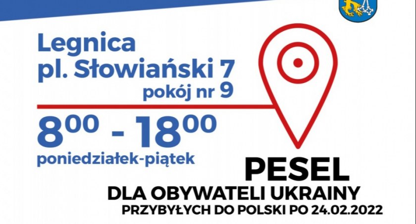 Jak i gdzie w Legnicy wyrobić numer PESEL dla uchodźcy wojennego z Ukrainy