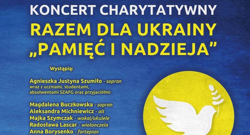 Koncert „Razem dla Ukrainy - pamięć i nadzieja” w legnickim kościele Mariackim