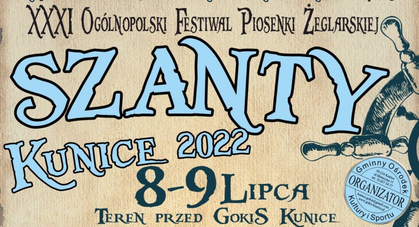 Już wkrótce Festiwal Szanty Kunice 2022 [PROGRAM IMPREZY]