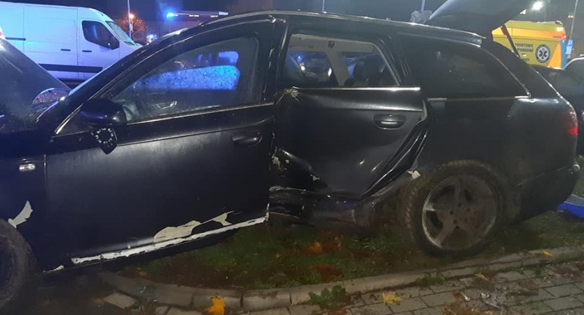18-letni kierowca Audi spowodował poważny wypadek na Piekarach. Był pijany.