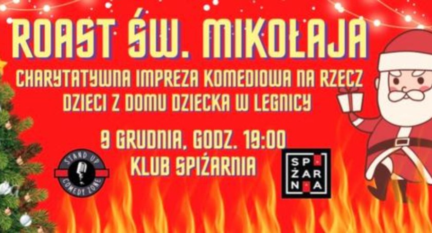 Stand upowy roast św. Mikołaja dla domu dziecka