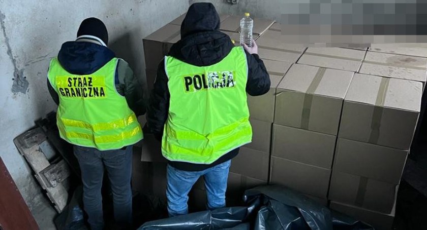 Policja i straż graniczna przechwyciły 1,7 tys. litrów lewego spirytusu