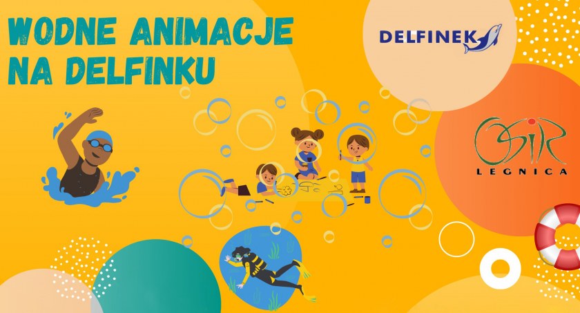 Wodne animacje na basenie Delfinek
