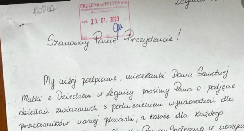Wstyd! - piszą legniczanie do swego prezydenta. Dlaczego?