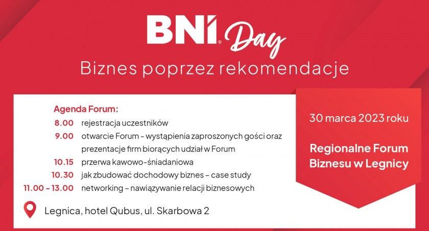 Regionalne Forum Biznesu w Legnicy – zapraszamy przedsiębiorców na spotkanie