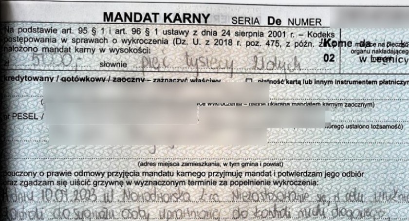 Dostał od drogówki 5 tysięcy złotych mandatu. Za co?