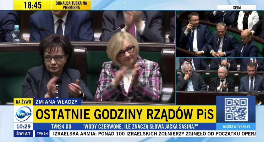Sondaż na pożegnanie: 61,6 proc. badanych przeciw marszałek Witek