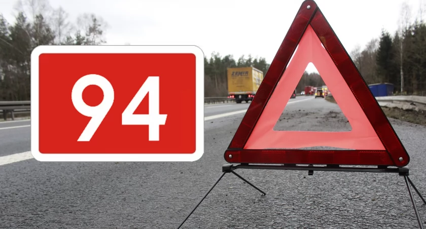 Zderzenie czołowe na drodze krajowej nr 94 