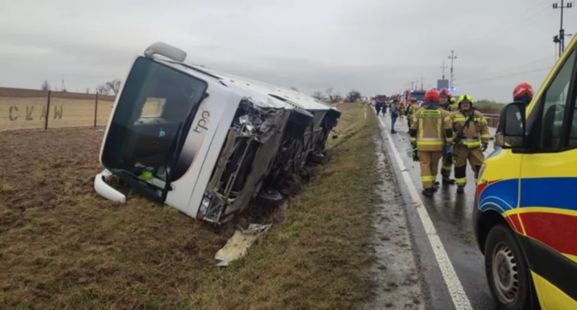 Wypadek autokaru z legnickimi przedszkolakami