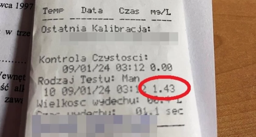 Nocna jazda z 3 promilami