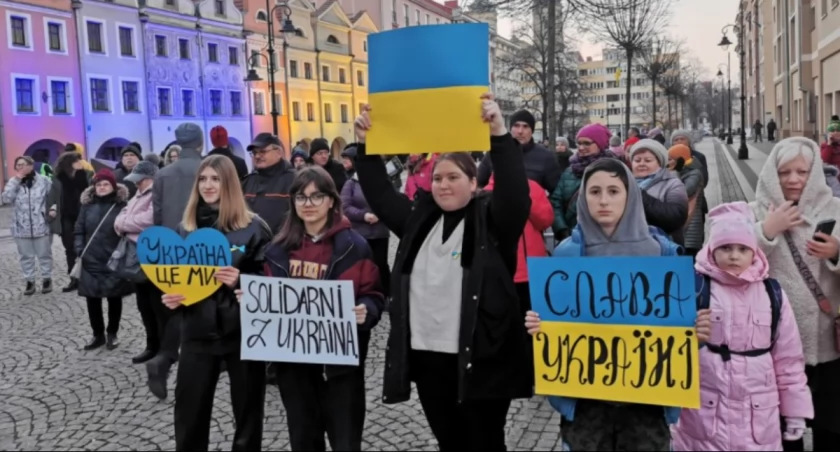 W sobotę w Legnicy manifestacja w 2. rocznicę wojny w Ukrainie