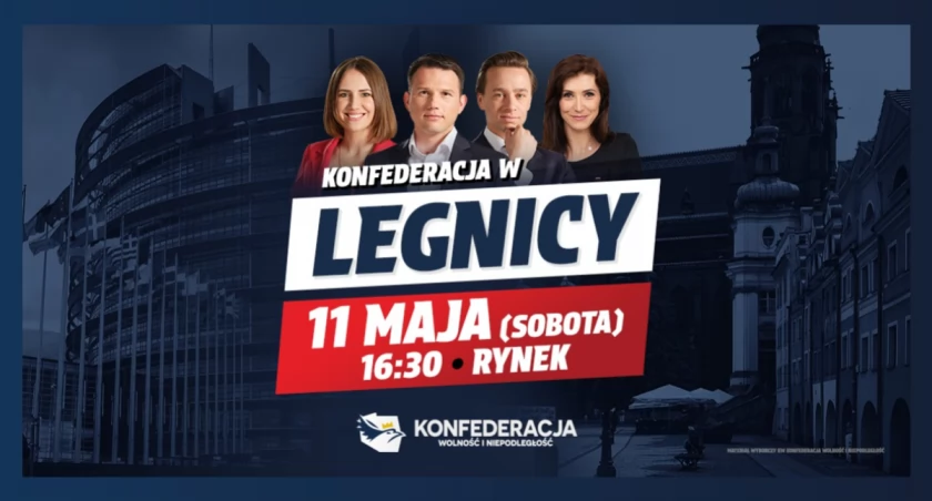 Przedstawiciele Konfederacji spotkają się z mieszkańcami na Rynku w Legnicy
