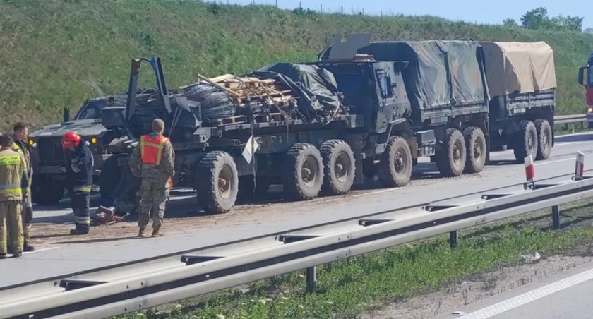 Brytyjscy żołnierze ranni na autostradzie pod Legnickim Polem