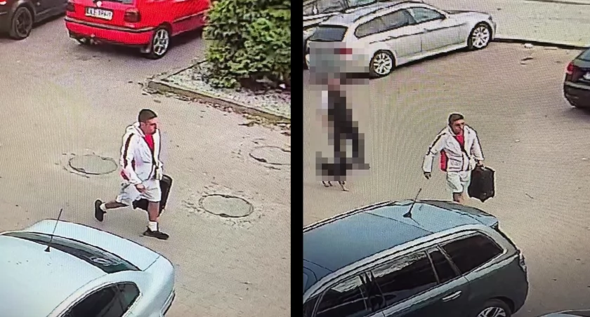 Ukradł walizkę. Policja liczy na pomoc w ustaleniu tożsamości złodzieja.