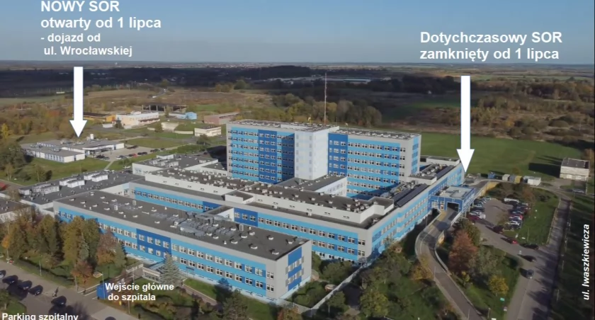 Jak dojść i dojechać do nowego SOR-u w Legnicy? MAPA