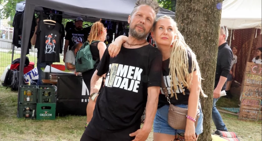 Paprodziad na Wegetariadzie - Dreadaktorka Kasia poza anteną