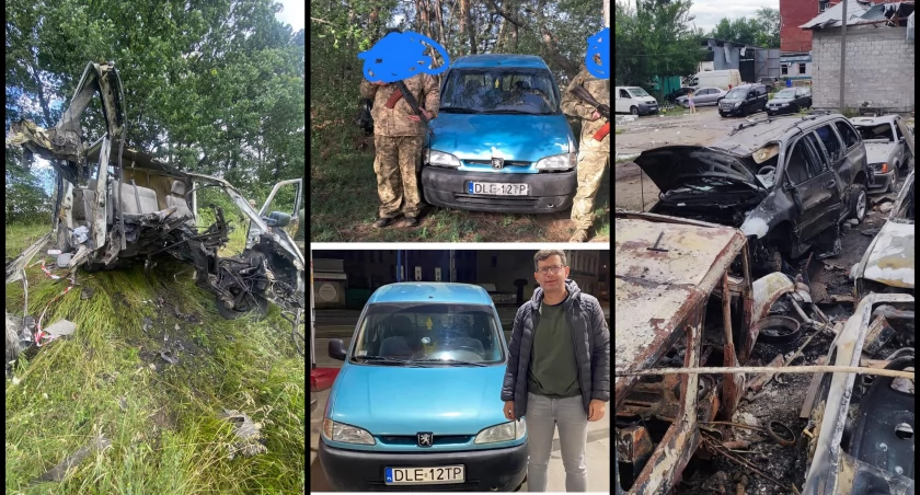 Już około 30 aut z Legnicy trafiło na front. W Ukrainie ratują życie