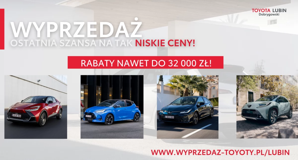 Toyota obniża ceny o 32 tys. zł. Kto pierwszy, ten lepszy!