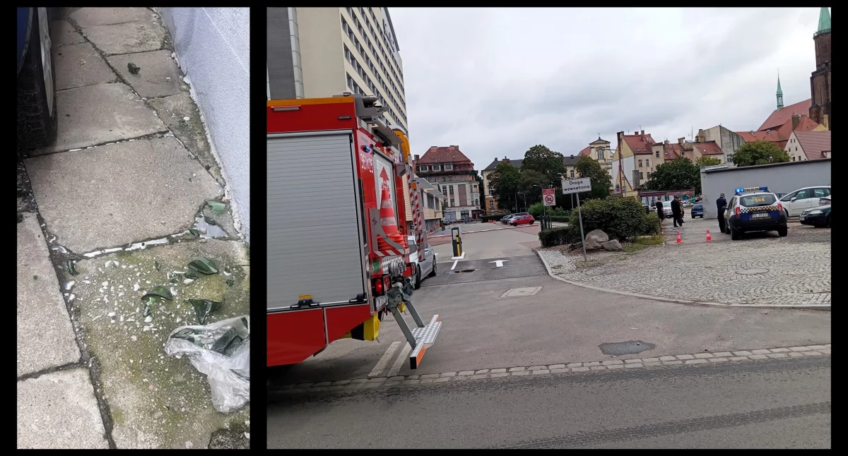 Niebezpieczna substancja porzucona w centrum Legnicy