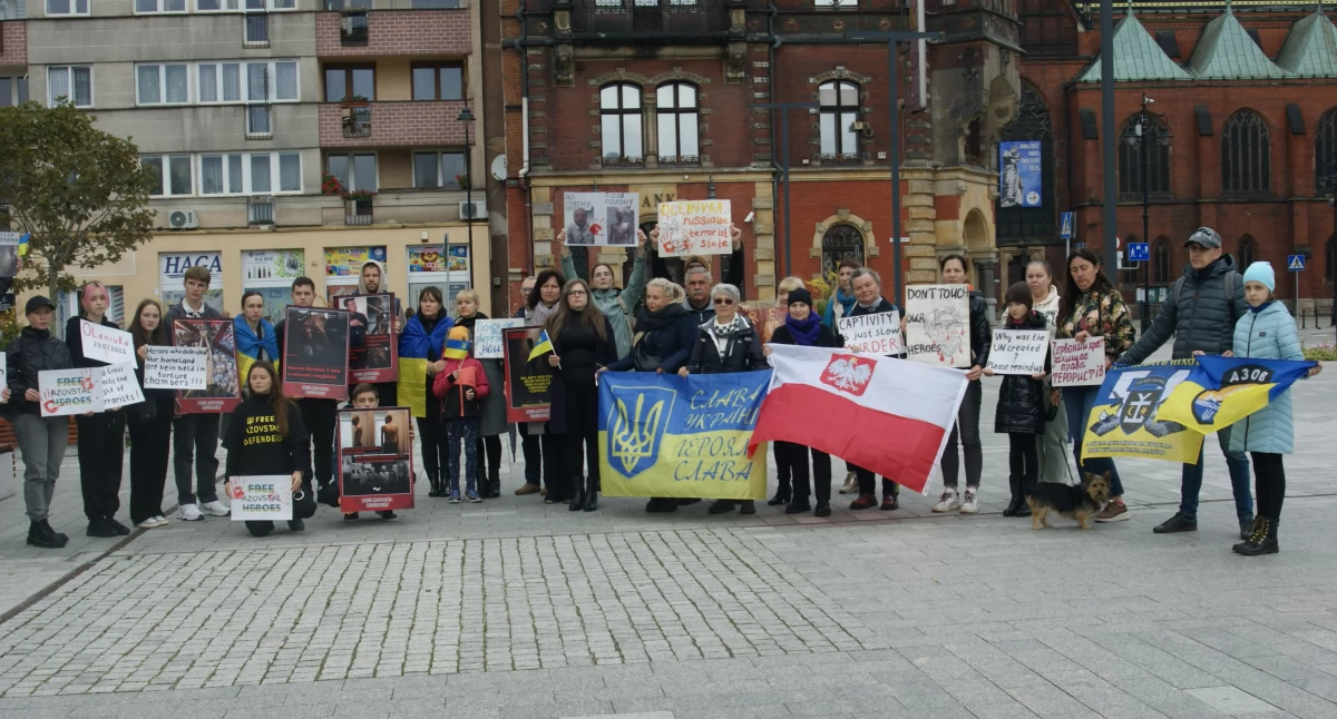 Manifestacja w obronie Ukraińców więzionych i torturowanych przez Rosjan