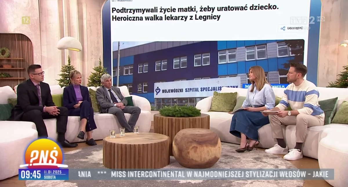 Lekarze z Legnicy w telewizji śniadaniowej TVP opowiadali o uratowanej dziewczynce