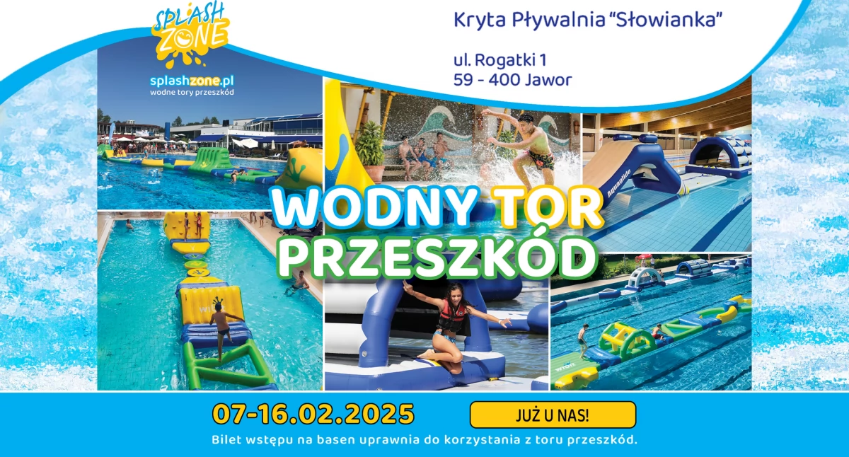 Kryta Pływalnia Słowianka w Jaworze zaprasza na wodny tor przeszkód