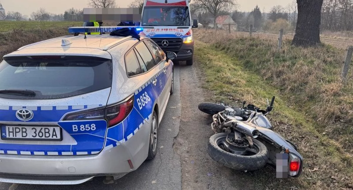 Policyjny pościg za motycyklistą 