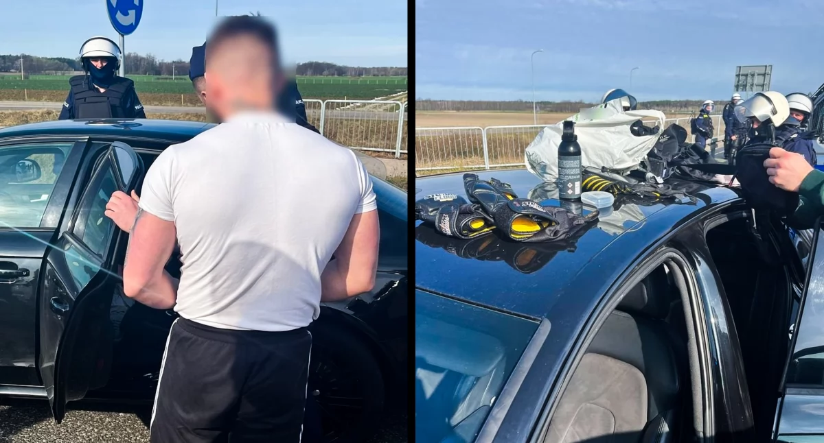 Pseudokibice szykowali ustawkę, ale pojawiła się policja (FILM)