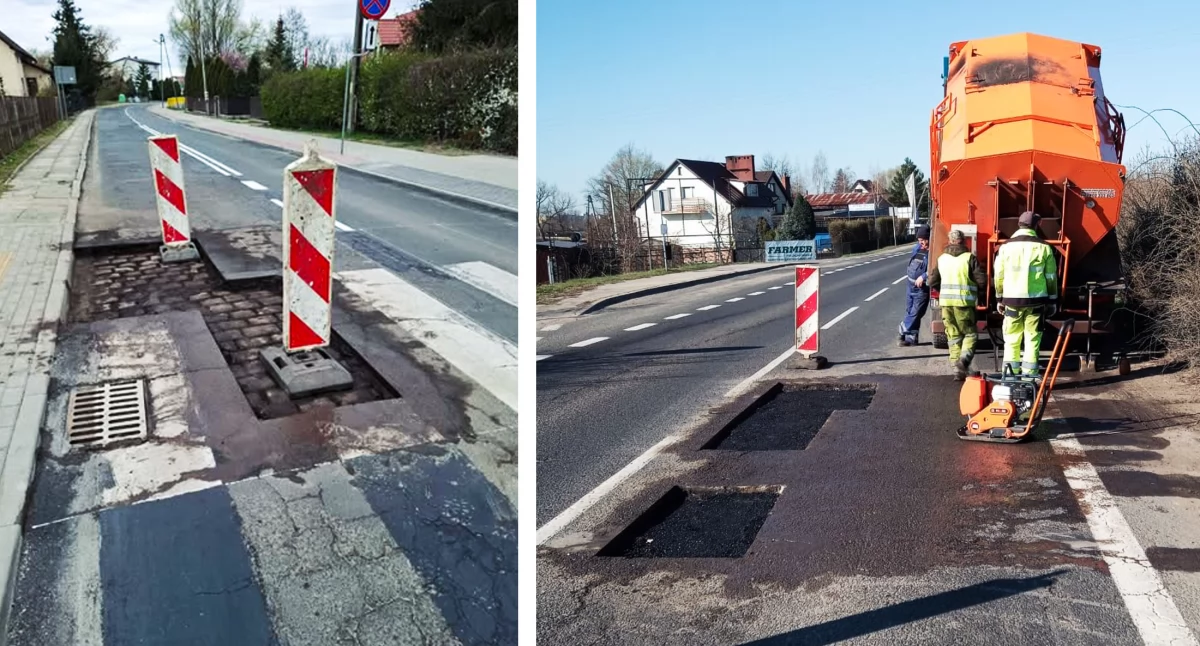 Dziury w jezdniach znikają - remonty cząstkowe legnickich ulic 