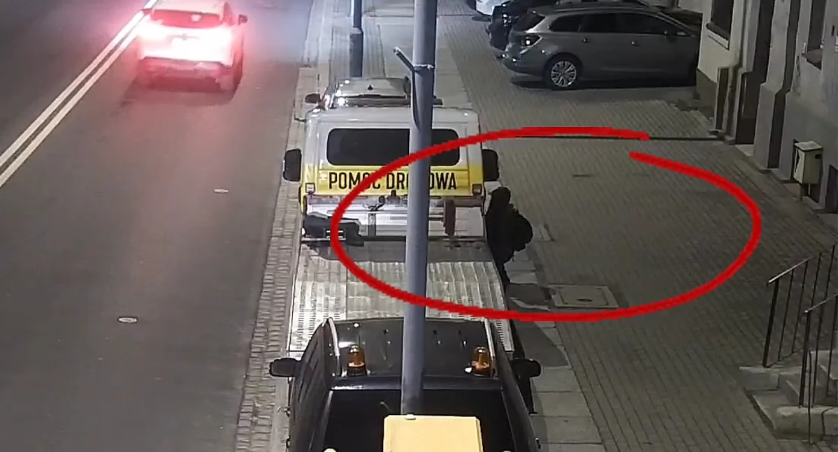 Samochodowy złodziej zatrzymany na gorącym uczynku - dzięki monitoringowi