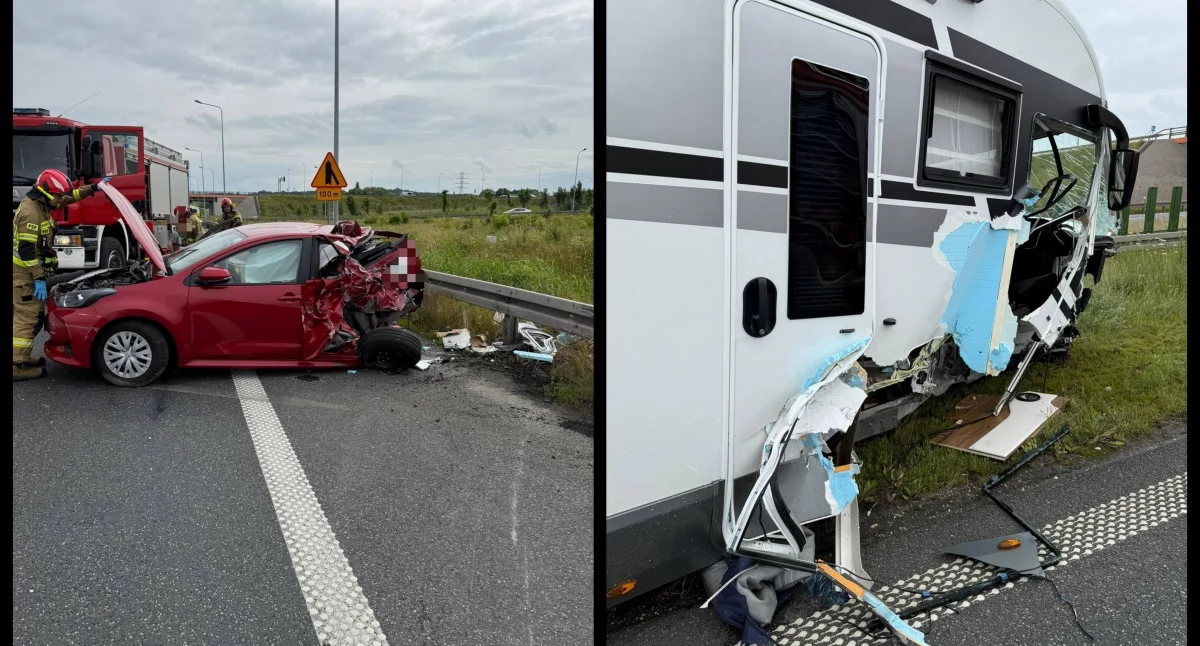 Wypadek pod Legnicą. Zablokowana droga ekspresowa S3