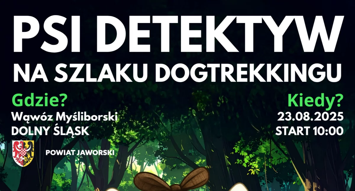 Pierwszy w Polsce detektywistyczny dogtrekking w Wąwozie Myśliborskim