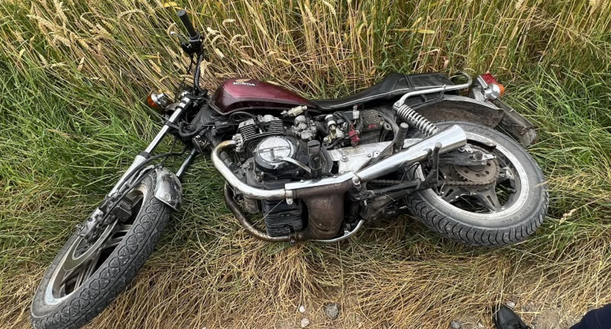 Policyjny pościg za motocyklistą