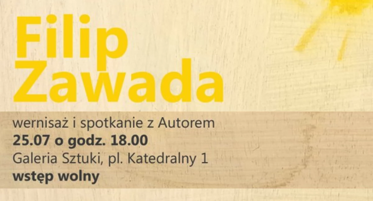 Wernisaż wystawy Filipa Zawady