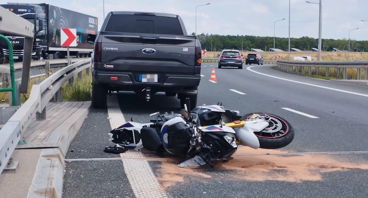 Śmiertelny wypadek motocyklisty na S3