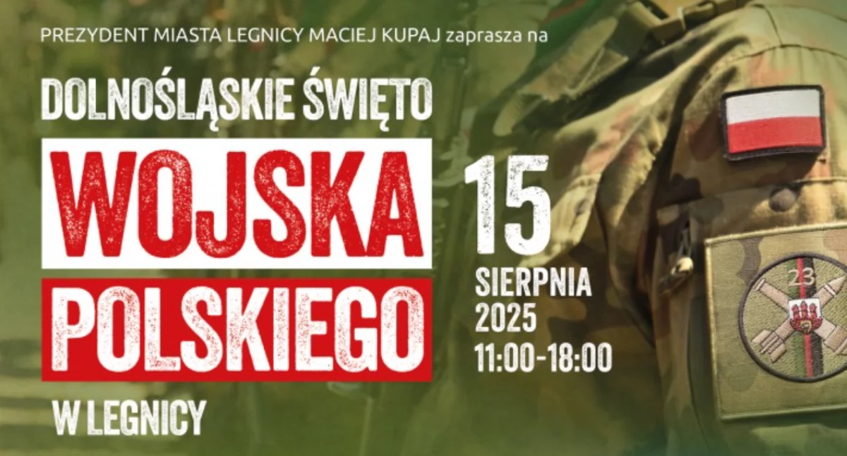 W Legnicy odbędzie się Dolnośląskie Święto Wojska Polskiego - plan wydarzeń 