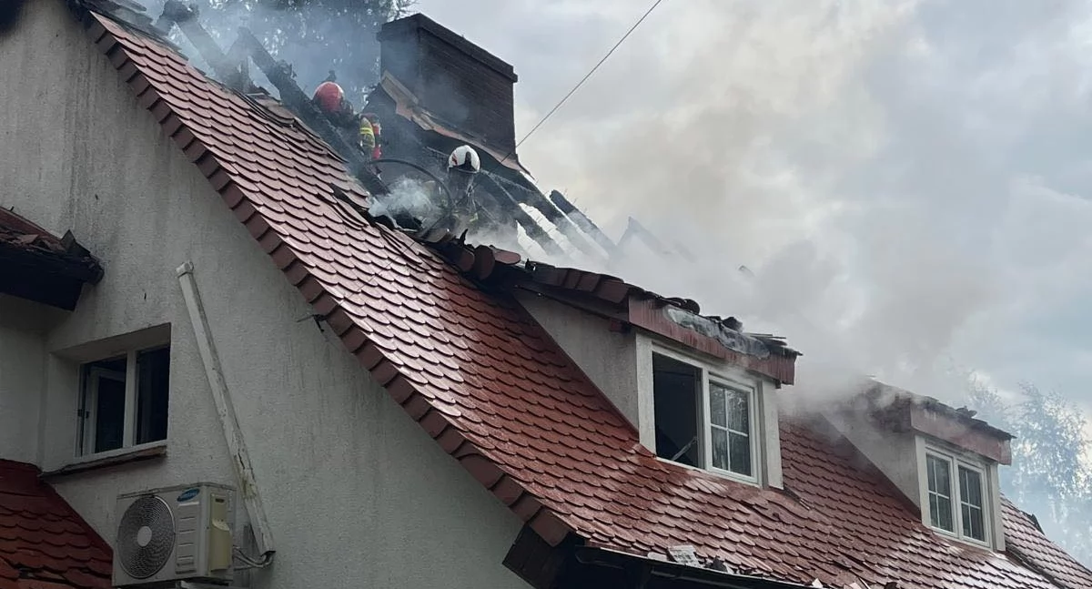 Pożar domu w Pątnowie pod Legnicą