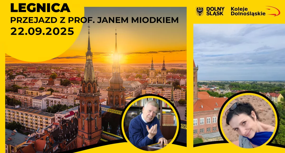 Podróż pociągiem z profesorem Janem Miodkiem i Joanną Lamparską