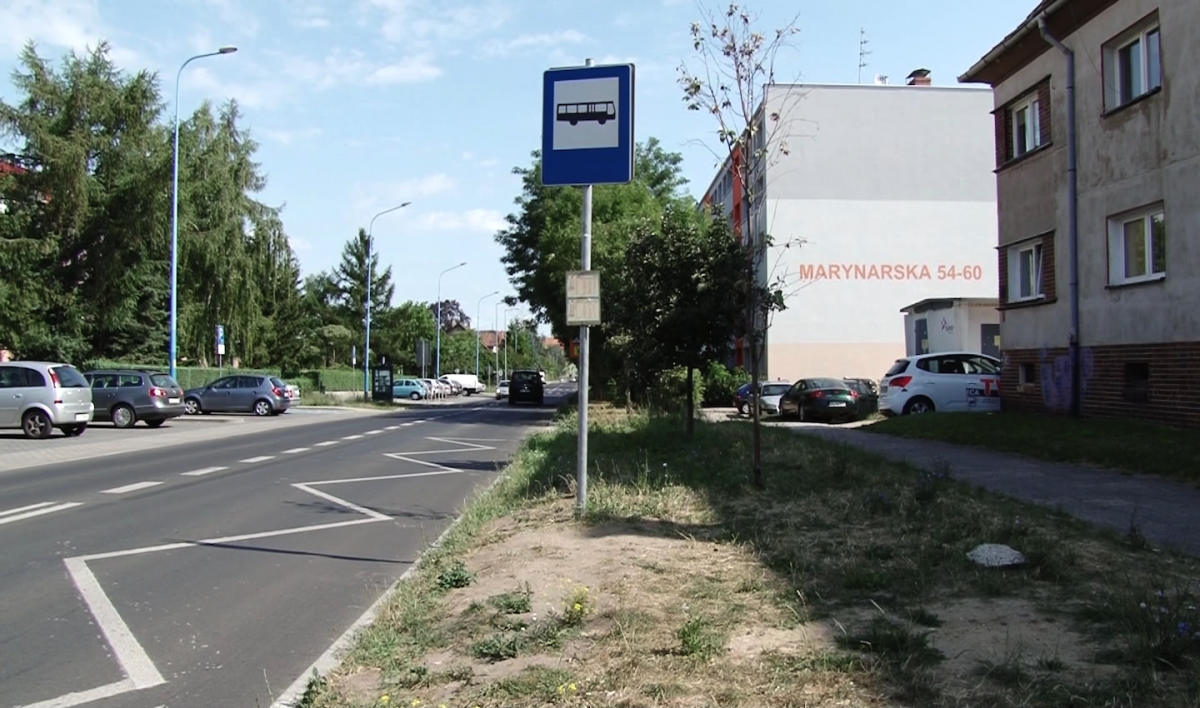  Przystanek przy Marynarskiej jeszcze czeka