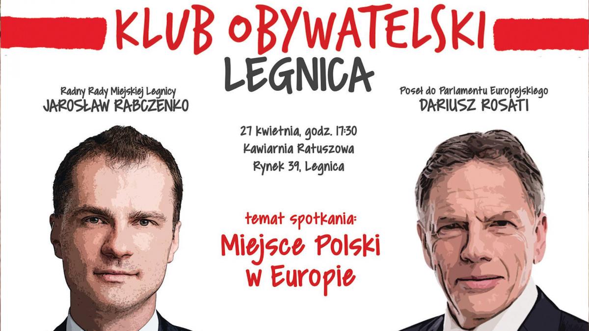 Eurodeputowany, były szef MSZ gościem legnickiego Klubu Obywatelskiego 