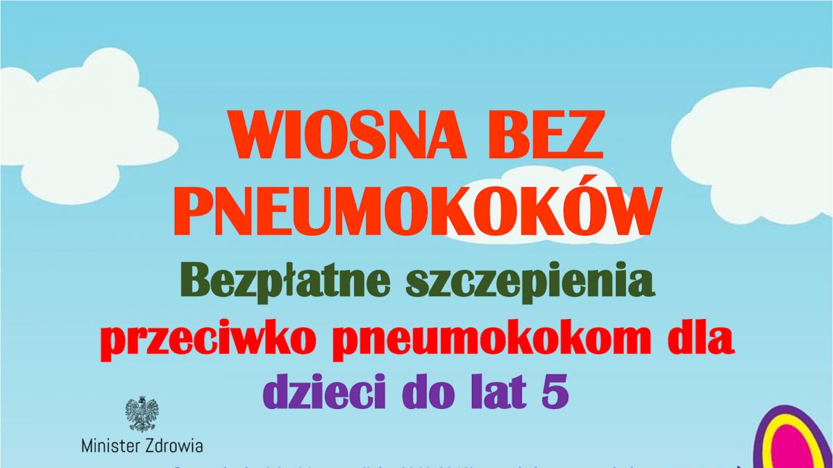 Bezpłatne szczepienia przeciw pneumokokom