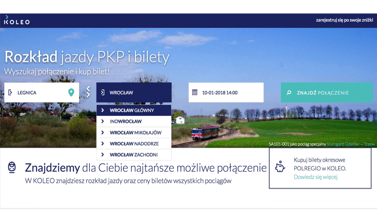 Bilet na pociąg kup w internecie w minutę