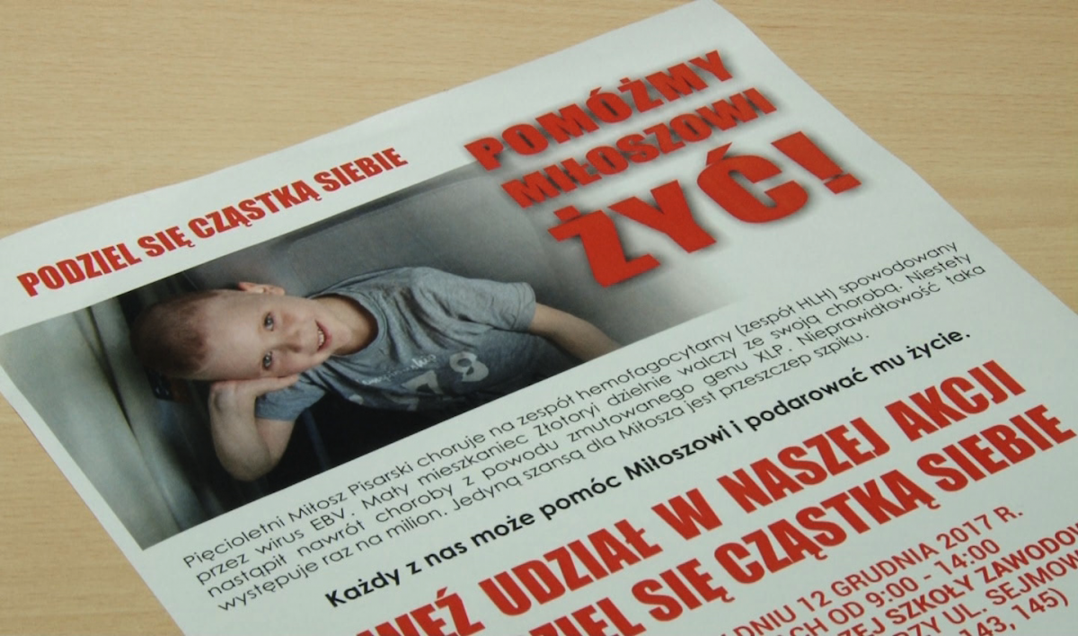 Studenci pomagają znaleźć dawcę szpiku dla Miłosza