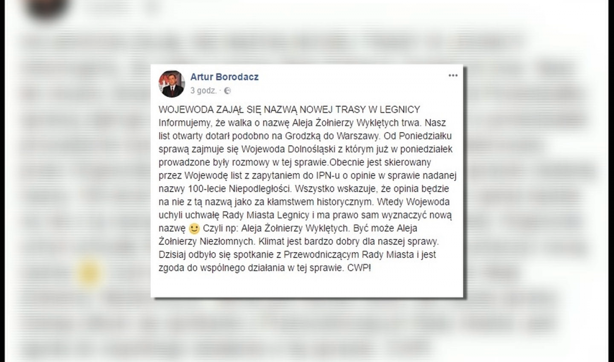 Borodacz podał nieprawdziwe informacje