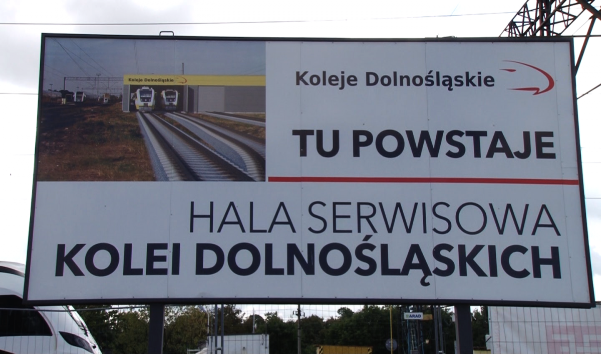 Budowa hali serwisowej Kolei Dolnośląskich wchodzi w decydujący etap