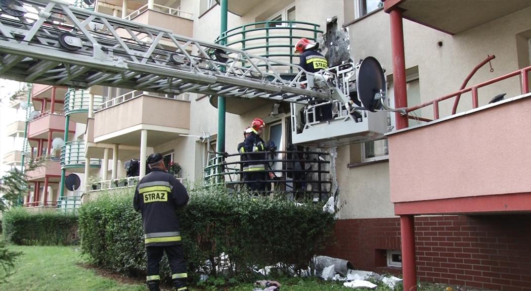 Pożar w bloku przy al. Zwycięstwa