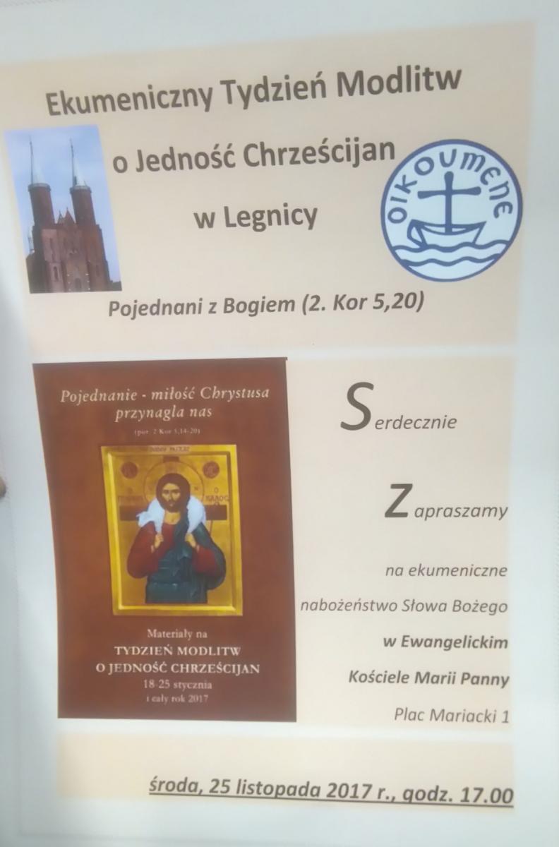 Nabożeństwo ekumeniczne z przedstawicielami różnych kościołów